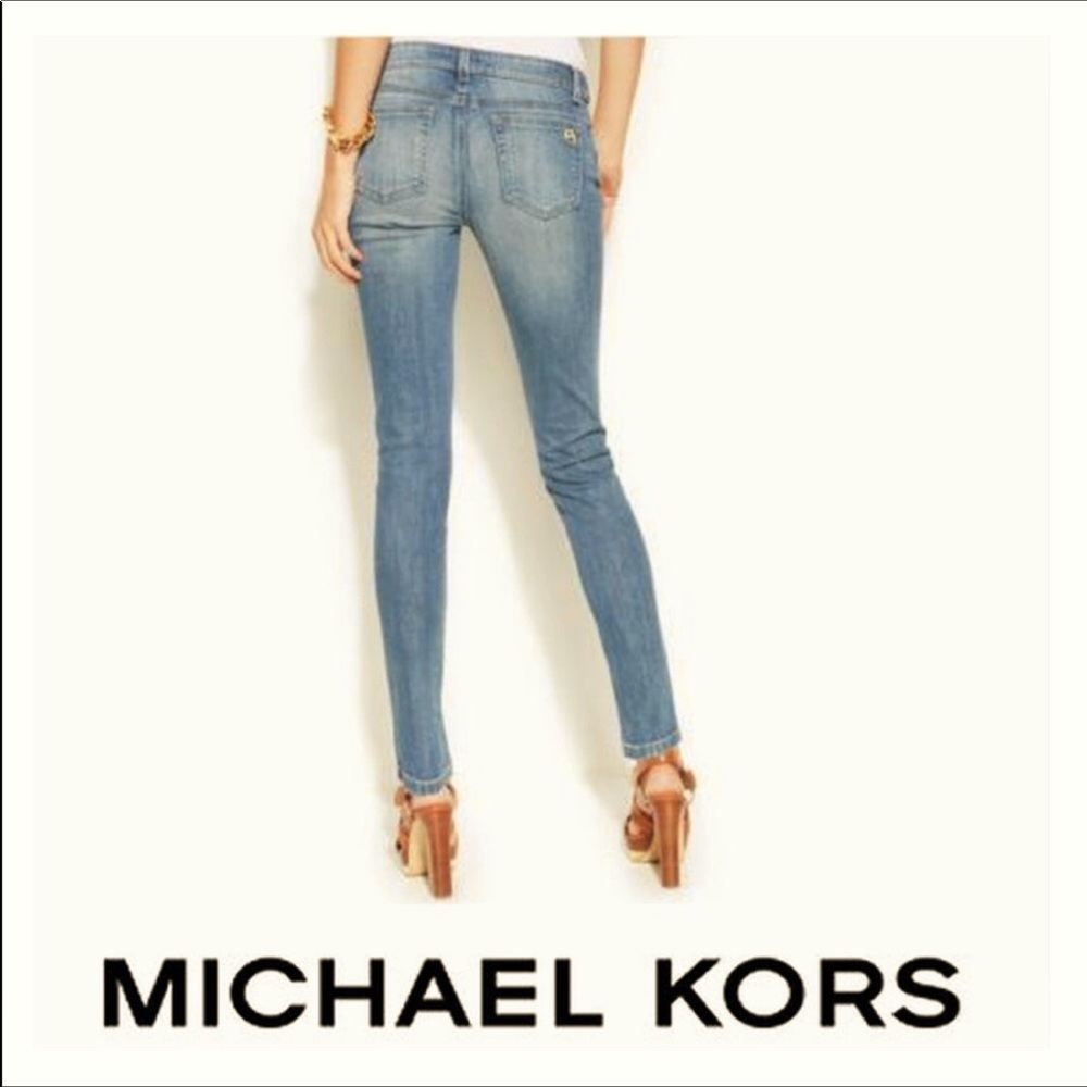 Michael Kors Ankle Zip Skinny Jeans